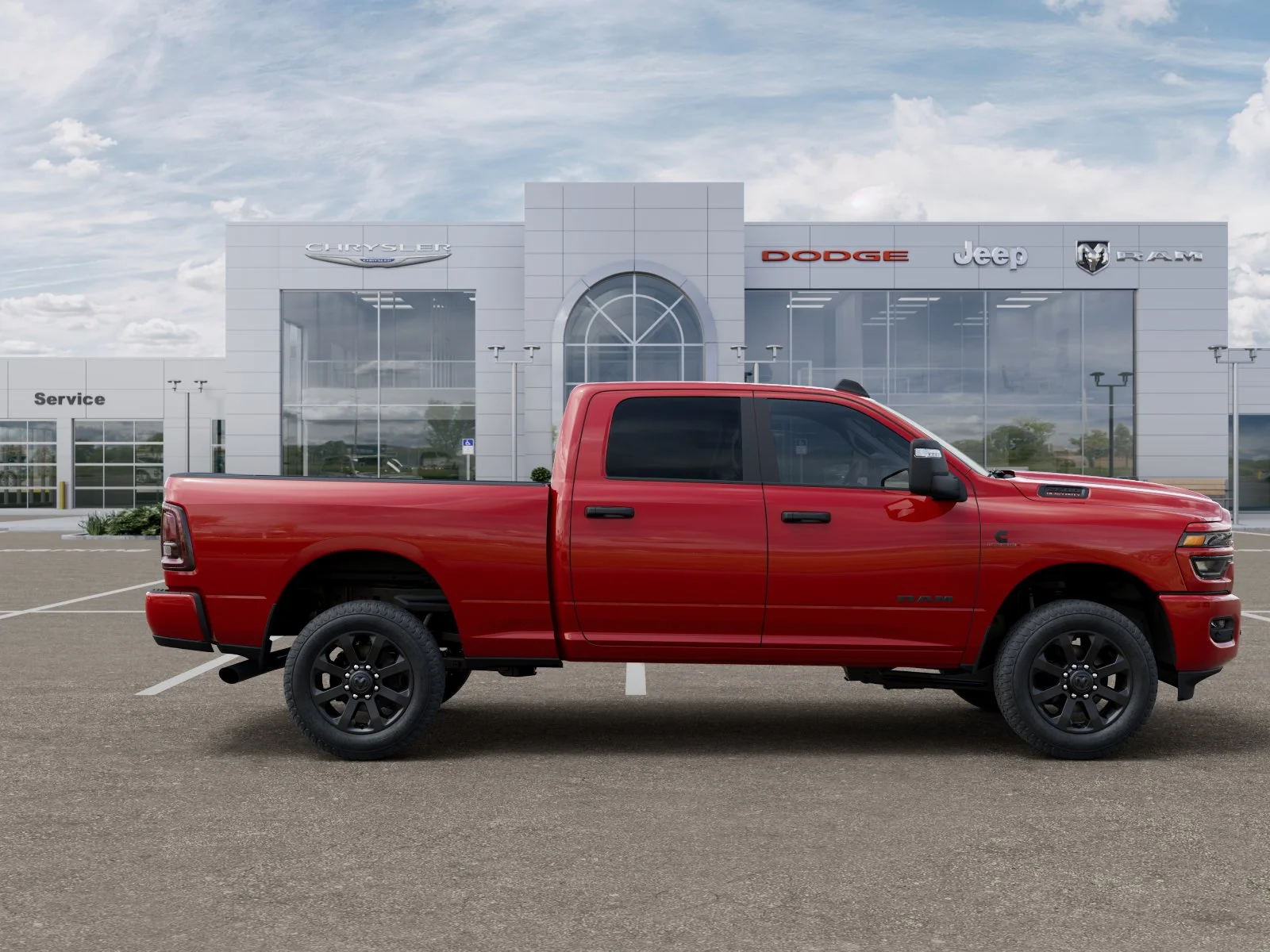 New 2026 Flame Red Clear-Coat Exterior Paint RAM Big Horn image 90