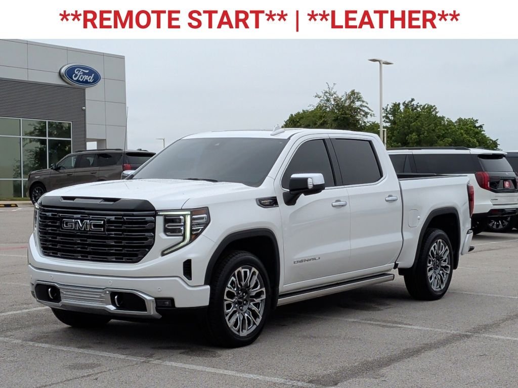 Used 2025 White Frost Tri-Coat GMC Denali Ultimate image 3