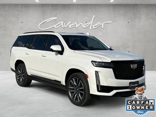 Used 2022 CRYSTAL WHITE TRICOAT Cadillac Sport image 2