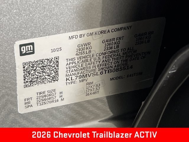 2026 Chevrolet Trailblazer Activ - Photo 26