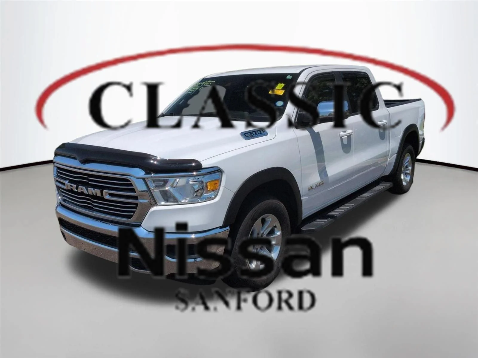 Used 2024 Bright White Clearcoat Ram Laramie image 1