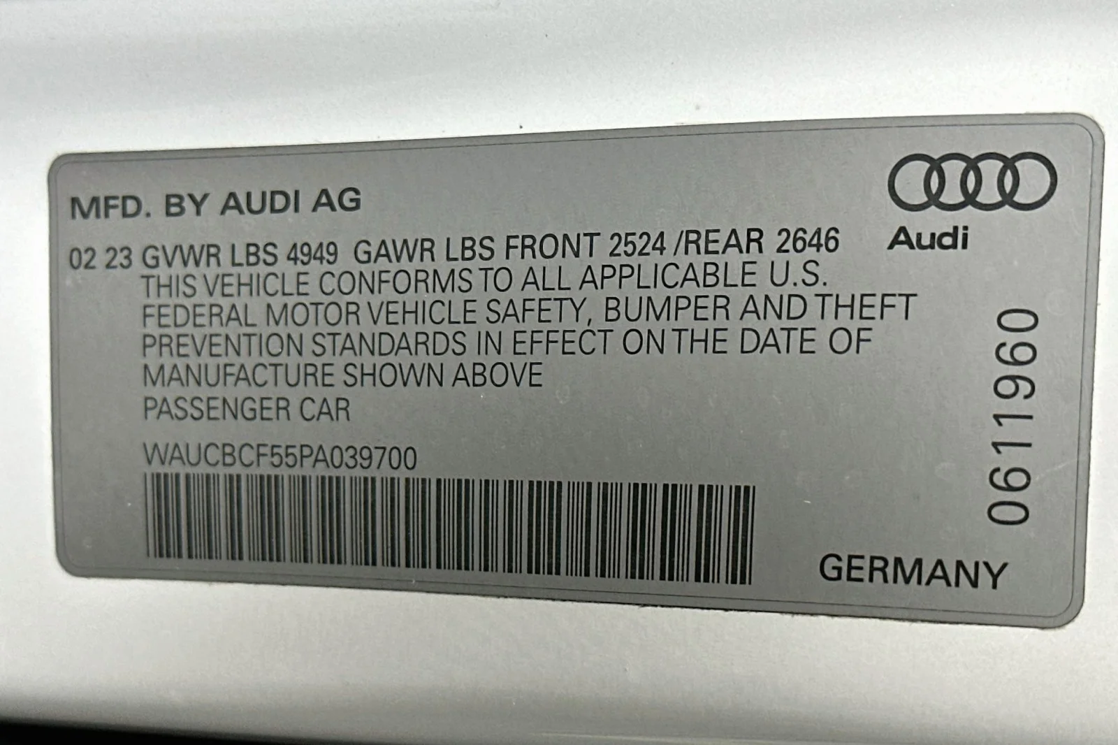 Used 2023 Glacier White Metallic Audi Premium Plus image 24