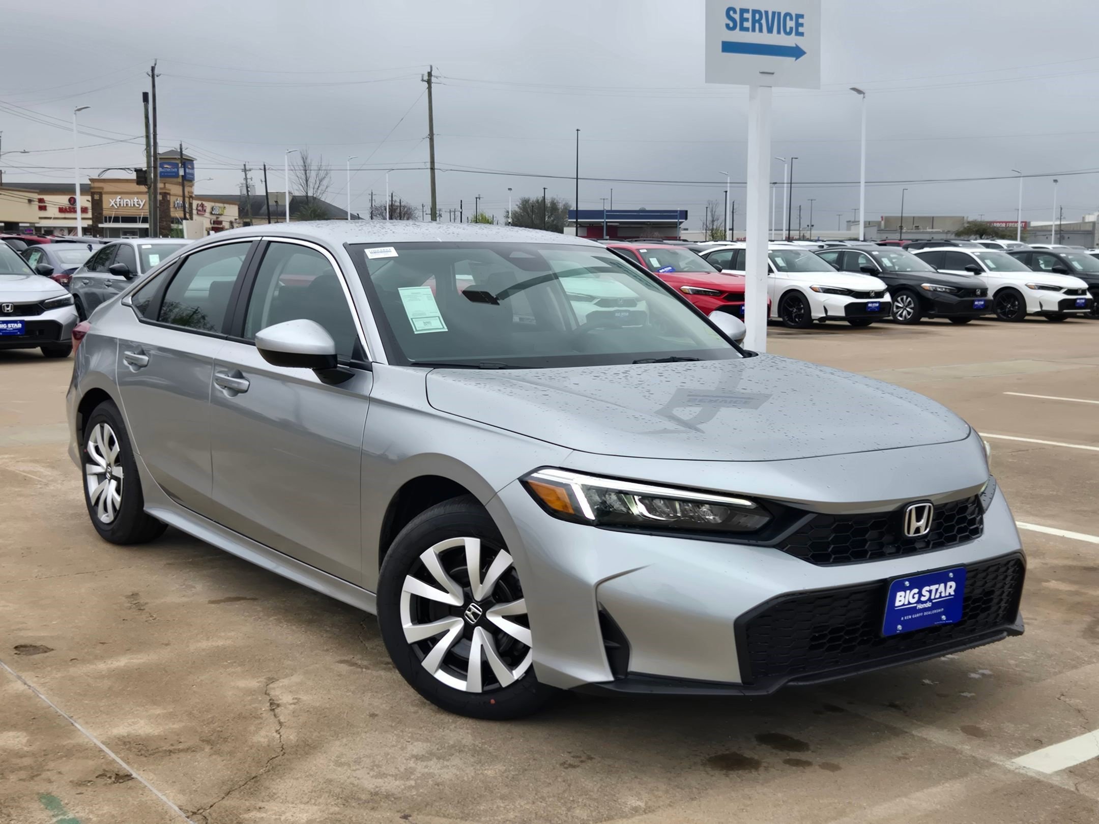 New 2026 Solar Silver Metallic Honda LX image 2