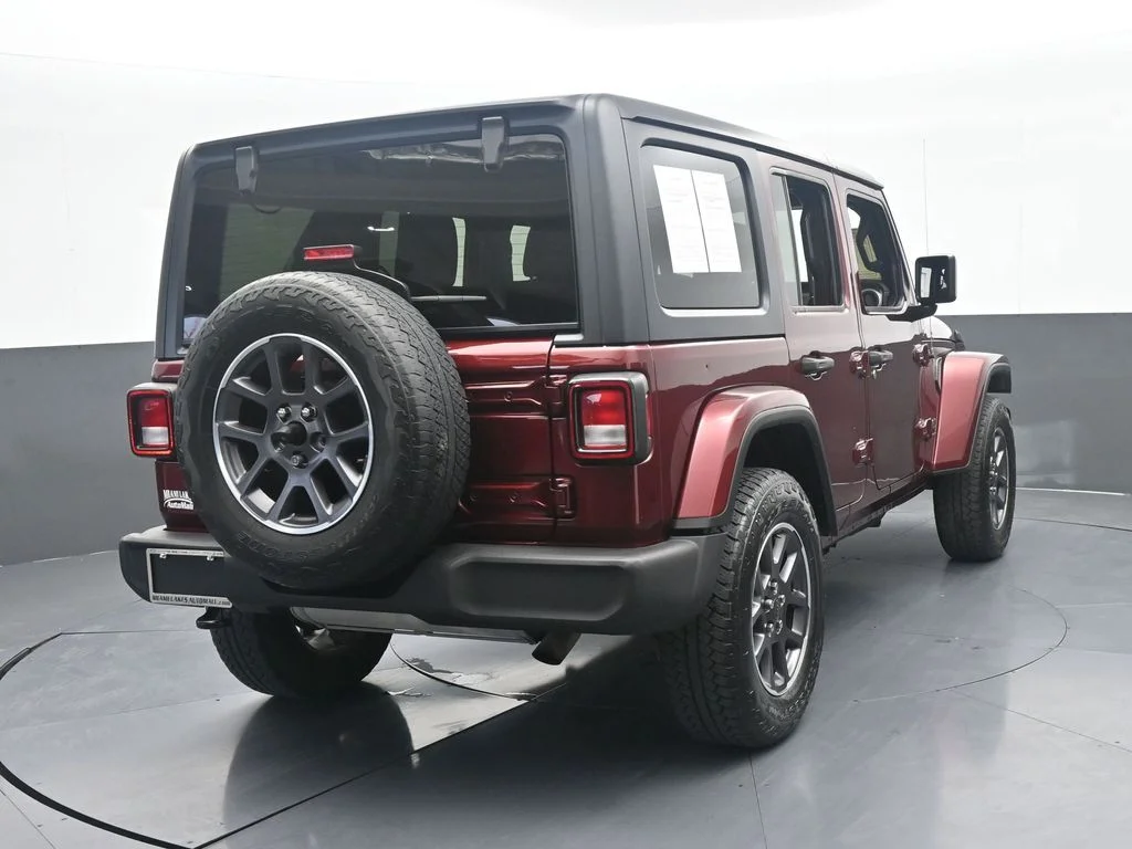Used 2021 Snazzberry Pearlcoat Jeep Unlimited Sport S image 5