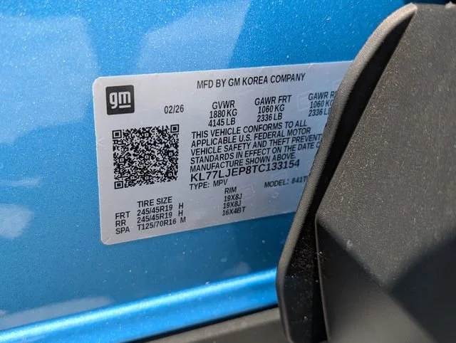 New 2026 Marina Blue Metallic Chevrolet 2RS image 11