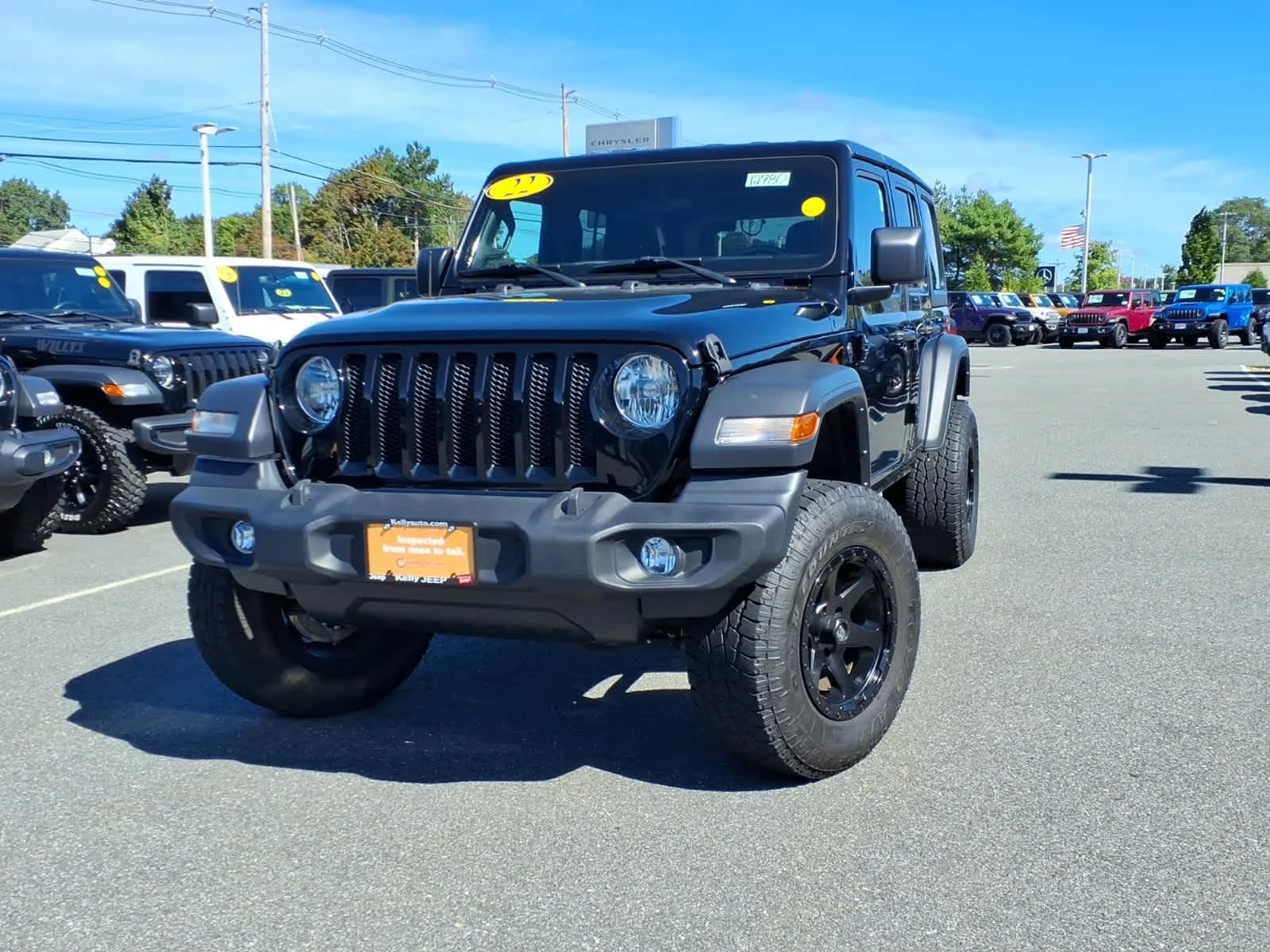 Certified Used 2022 Black Clearcoat Jeep Unlimited Sport S image 2
