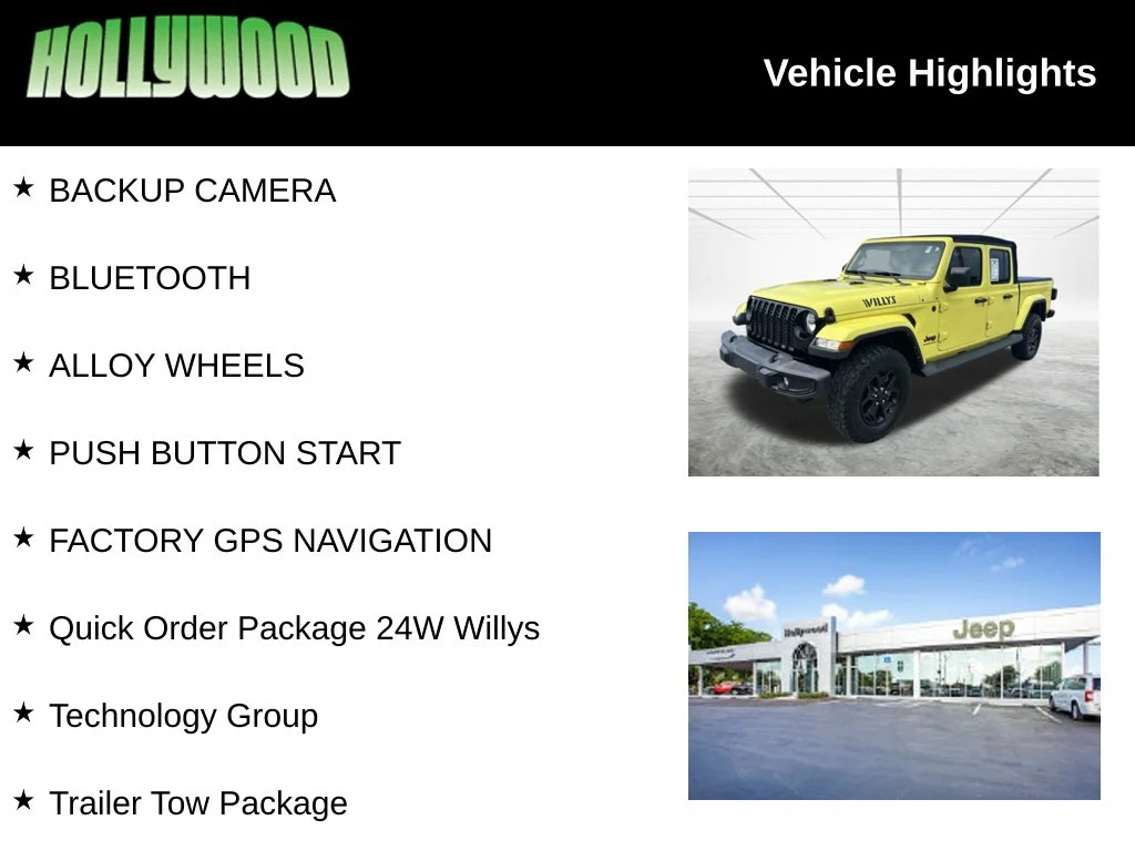 Used 2023 Yellow Jeep Willys image 3