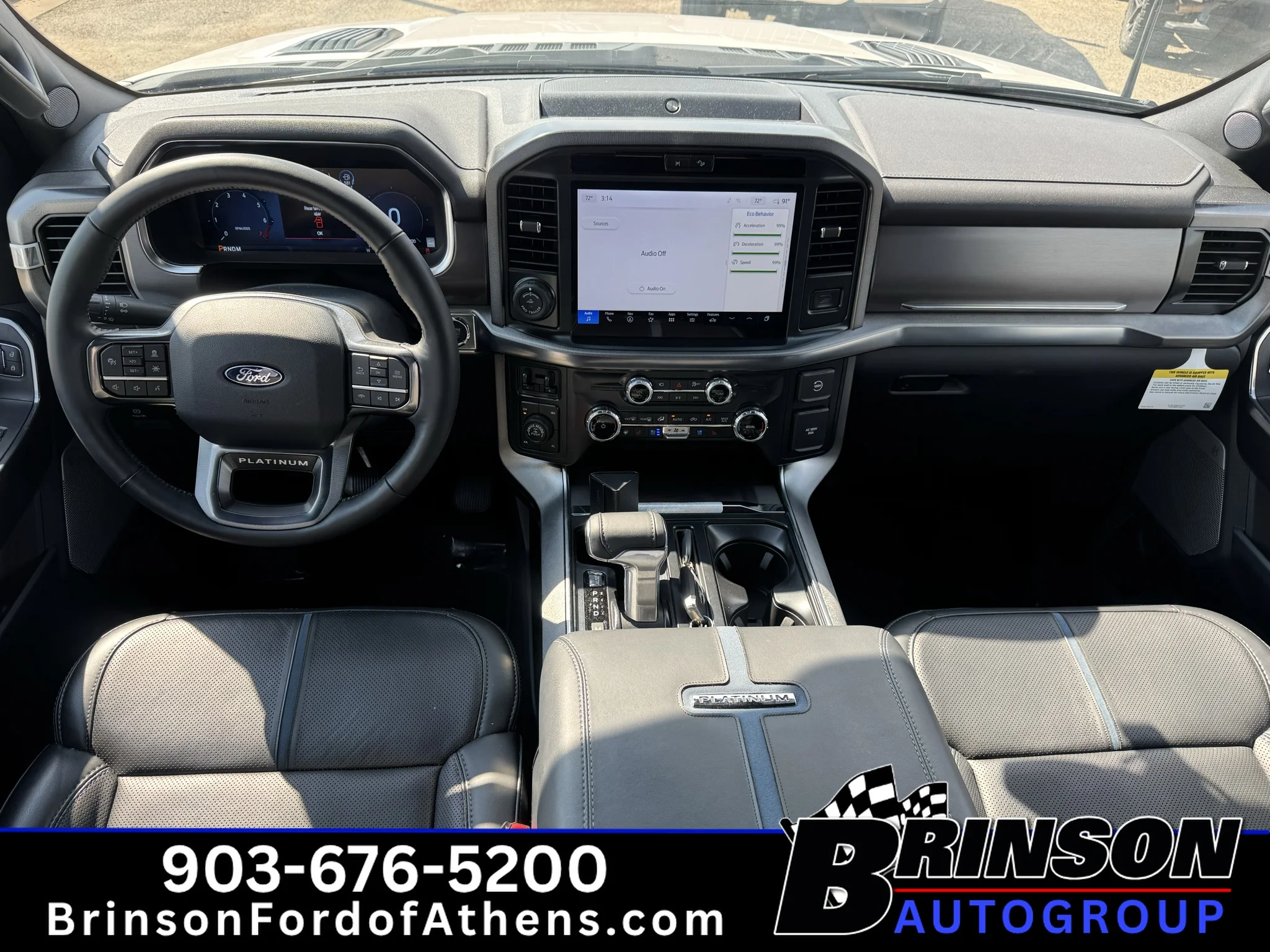 Certified Used 2025 Star White Metallic Tri-Coat Ford Platinum image 12