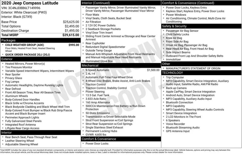 Used 2020 White Jeep Latitude image 6