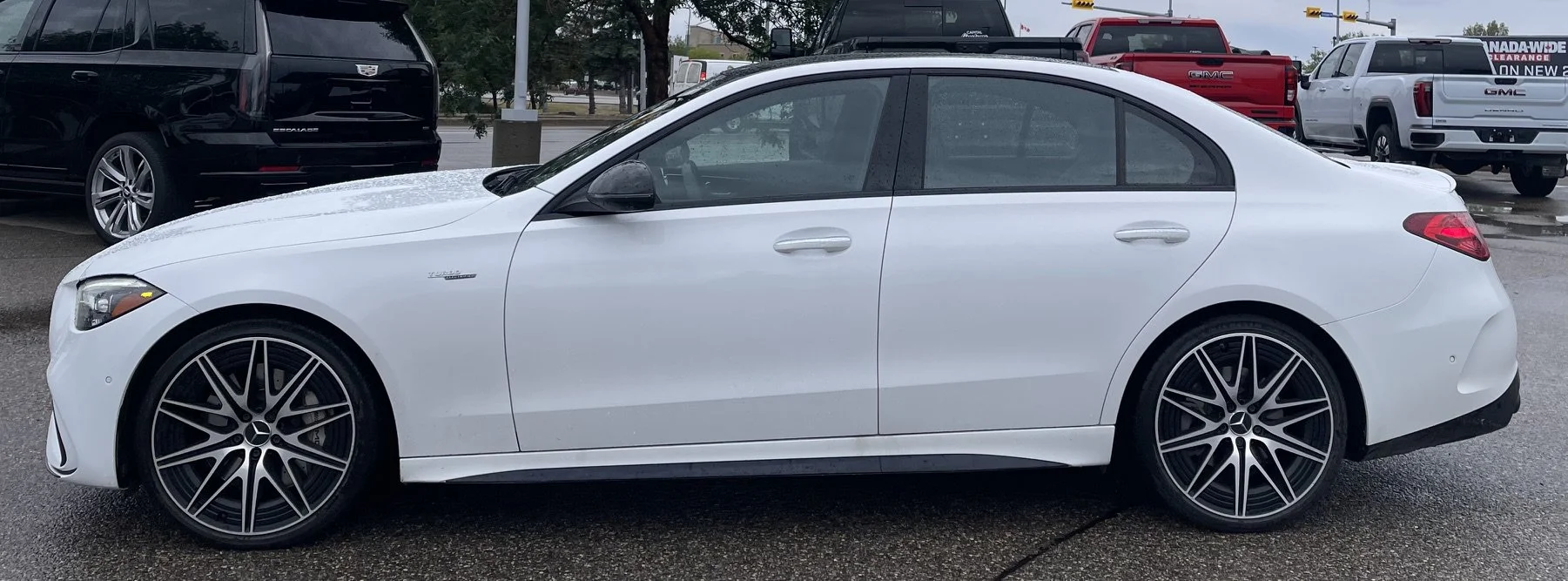 Used 2023 White Mercedes-Benz AMG C 43 AWD Leather Sunroof Navigation image 2