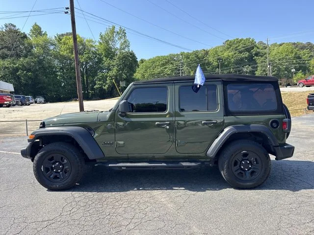 Certified Used 2024 Sarge Green Clearcoat Jeep Sport image 4