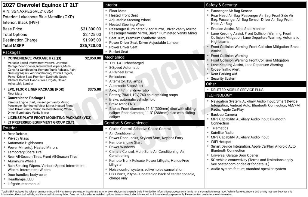 2027 Chevrolet Equinox LT - Photo 27