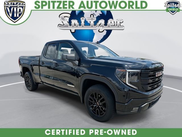 Onyx Black 2023 GMC Sierra 1500 Elevation Standard Double Cab 4WD Pickup Truck Four-Wheel Drive 8-Speed Automatic