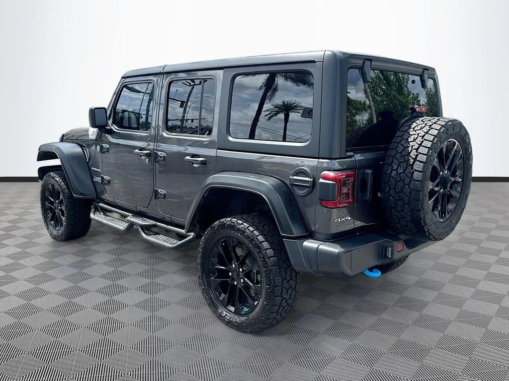 Used 2022 Gray Jeep Unlimited Sahara 4xe image 8