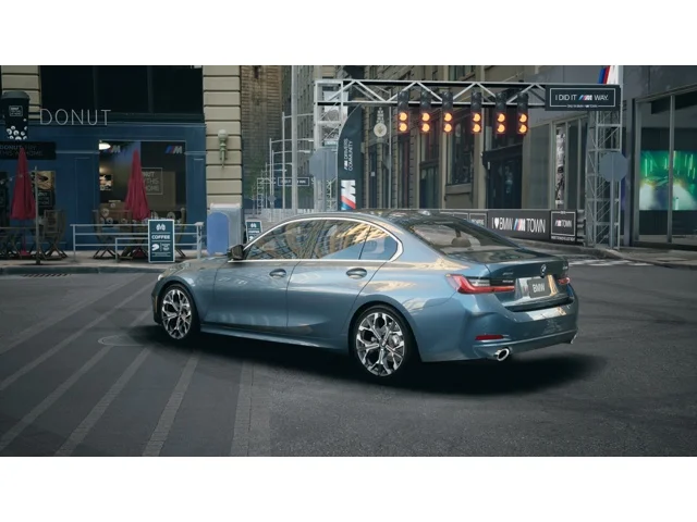 New 2026 Arctic Race Blue metallic BMW 330i image 2
