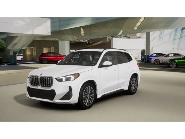 2026 BMW X1 xDrive28i in Alpine White — front three-quarter view