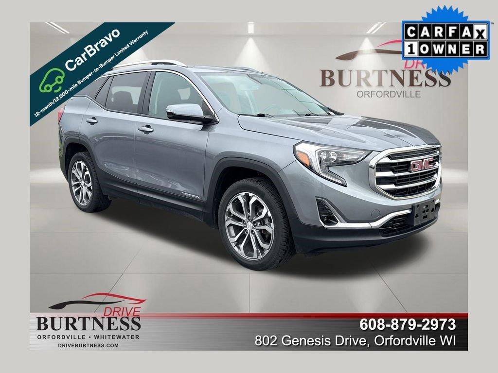 Used 2019 Satin Steel Metallic GMC SLT image 1