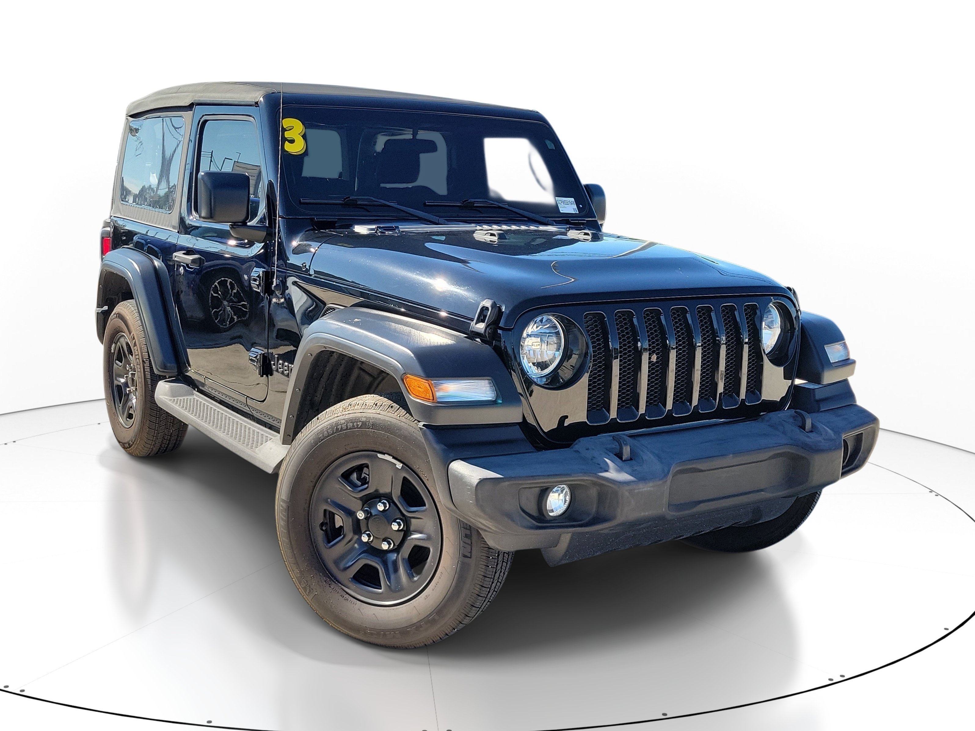 Used 2023 Black Clearcoat Jeep Sport image 1