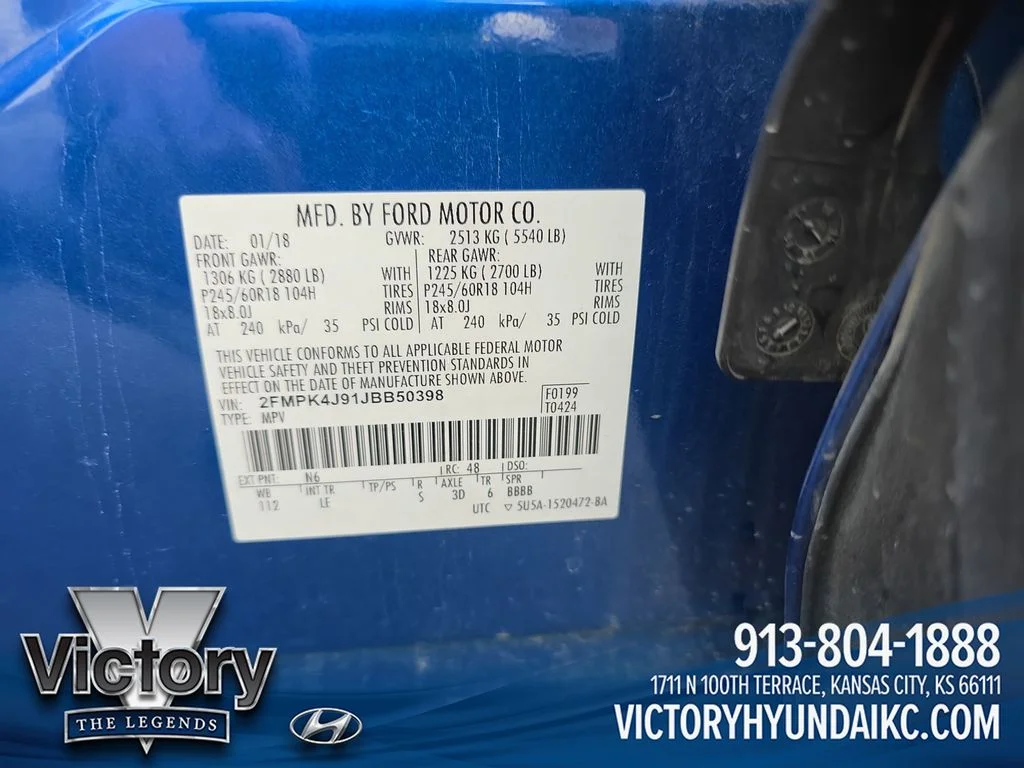 Used 2018 Blue Ford SEL image 30