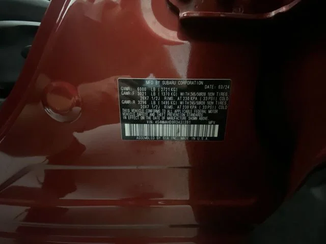 Used 2024 Red Subaru Onyx Edition image 28