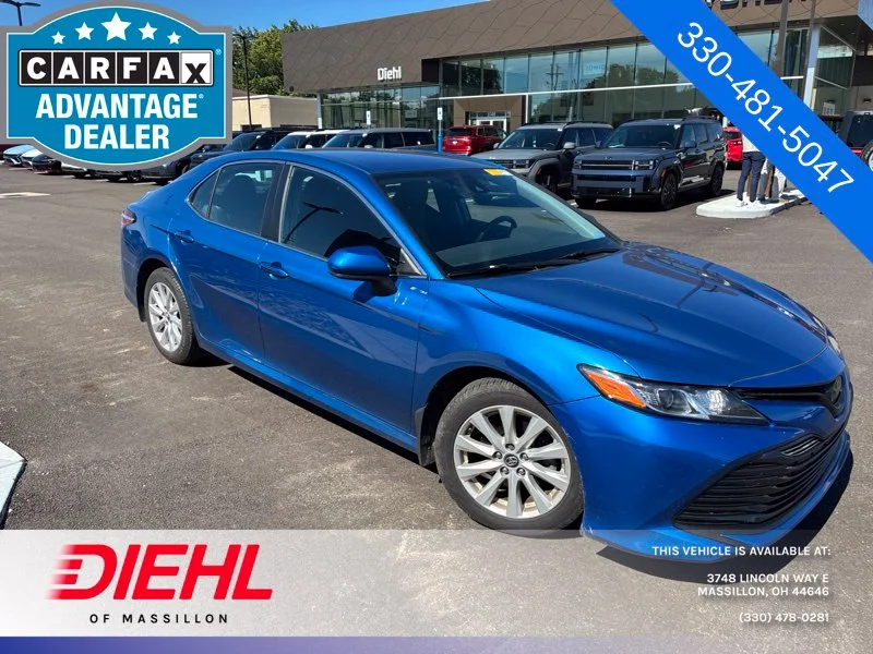 Used 2019 Blue Toyota LE image 1