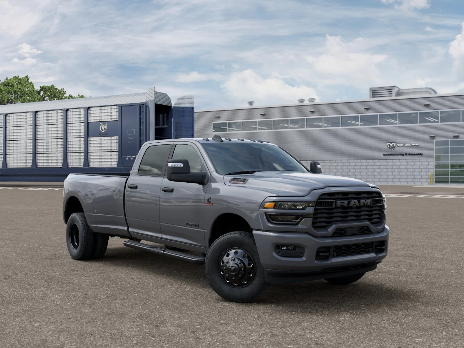 New 2026 Ceramic Gray Clear-Coat Exterior Paint RAM BIG HORN image 3