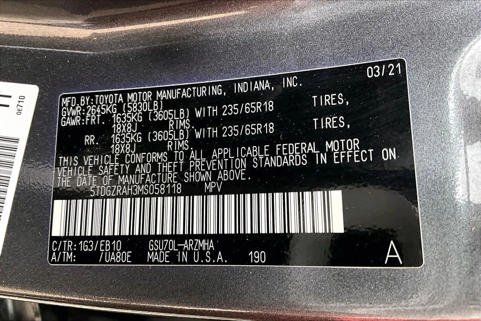 Used 2021 Magnetic Gray Metallic Toyota XLE image 36