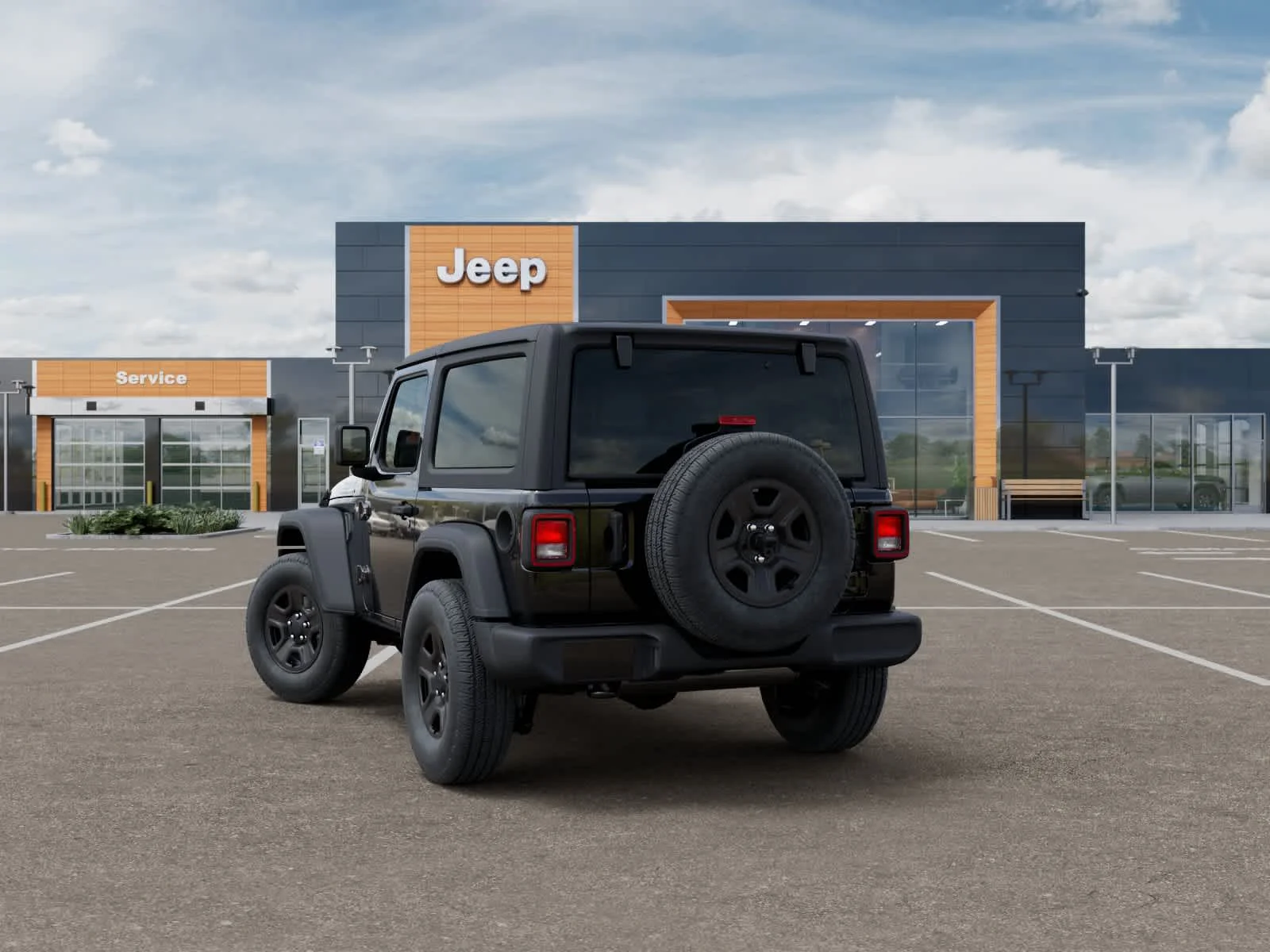New 2026 Black Clearcoat Jeep Sport image 3