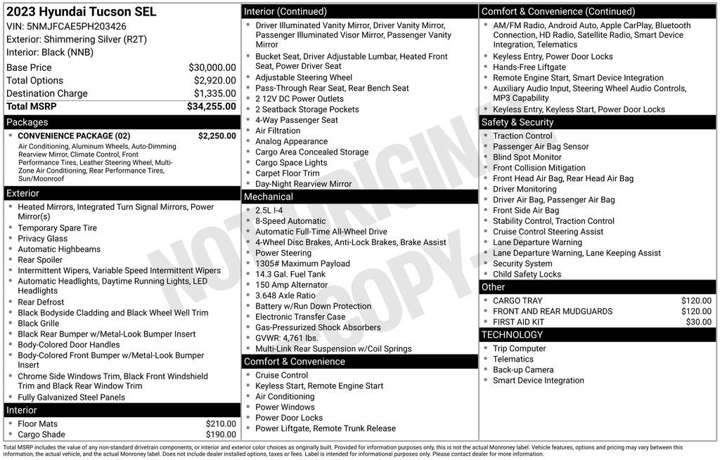 Used 2023 Silver Hyundai SEL image 8