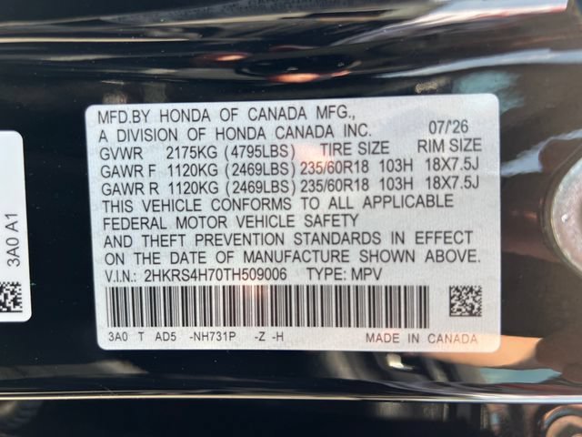 New 2026 Crystal Black Pearl Honda EX-L image 20