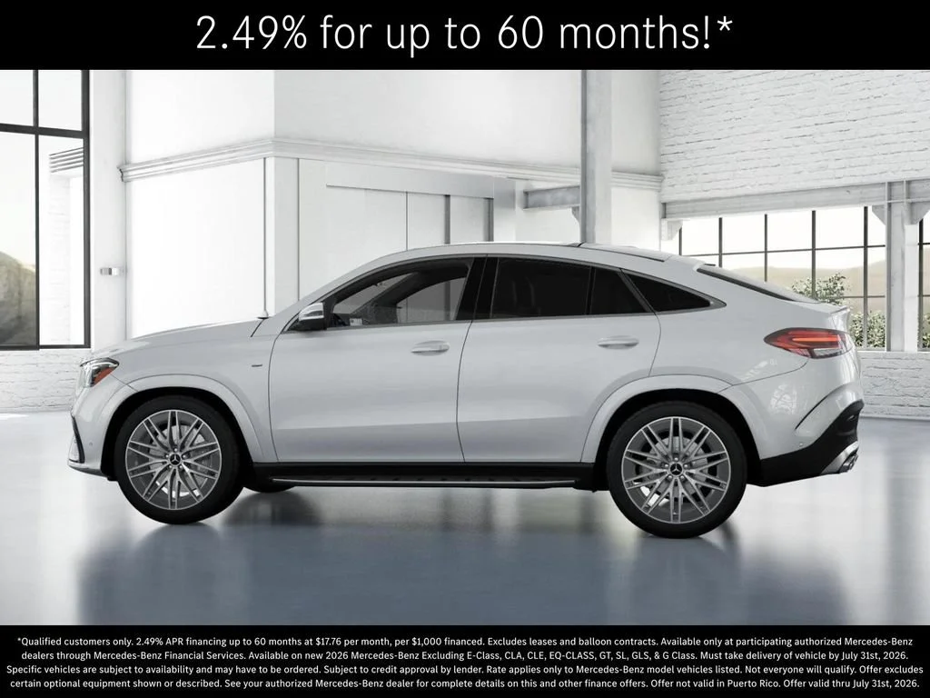 New 2026 MANUFAKTUR Moonlight White Metallic Mercedes-Benz AMG® GLE 53 4MATIC+ Coupe image 75