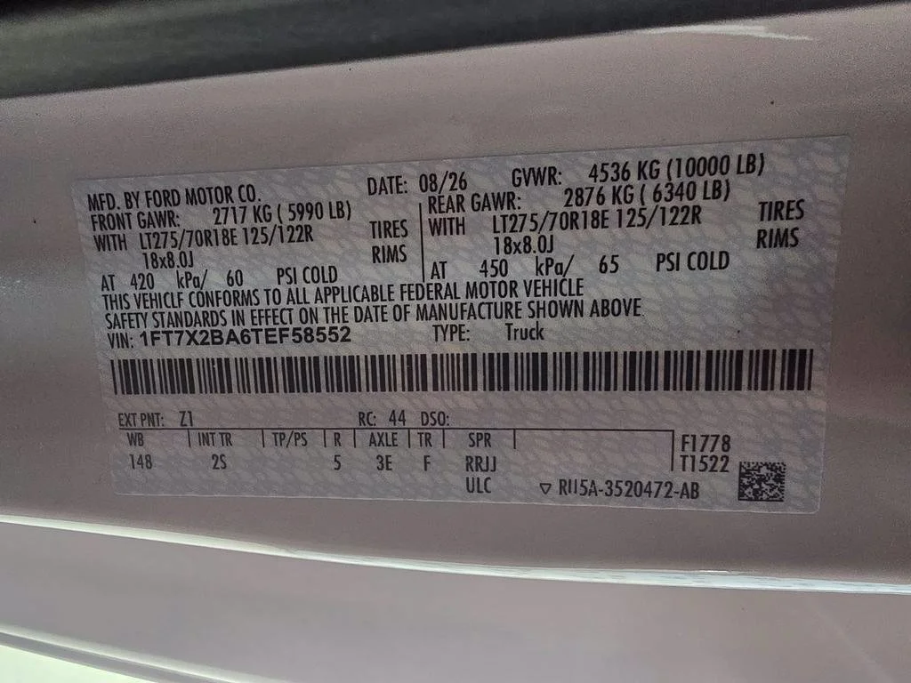 New 2026 Oxford White Ford F-250® XLT image 27