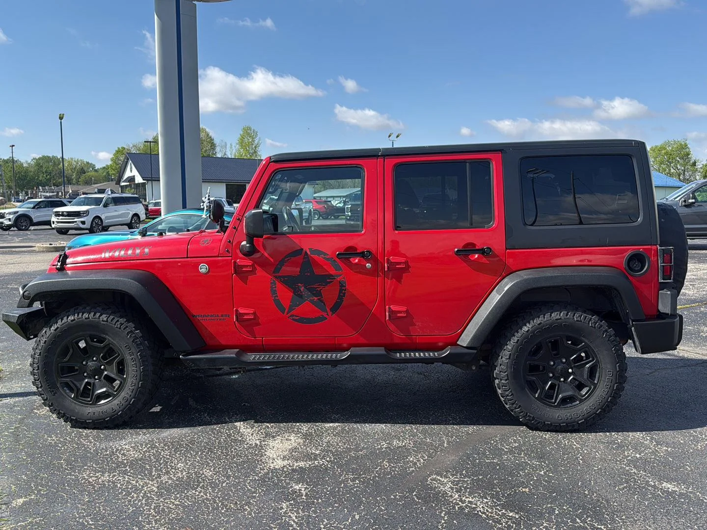 Used 2017 Firecracker Red Jeep Willys Wheeler image 12