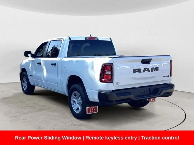 New 2026 Bright White Clearcoat Ram TRADESMAN CREW CAB 4X4 5