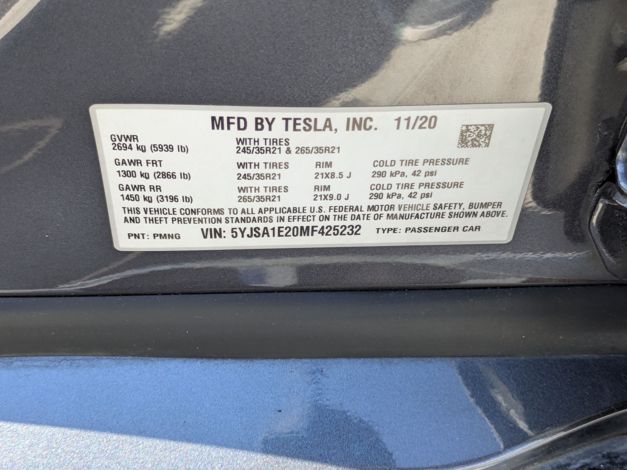 Used 2021 Midnight Silver Metallic Tesla Long Range image 33