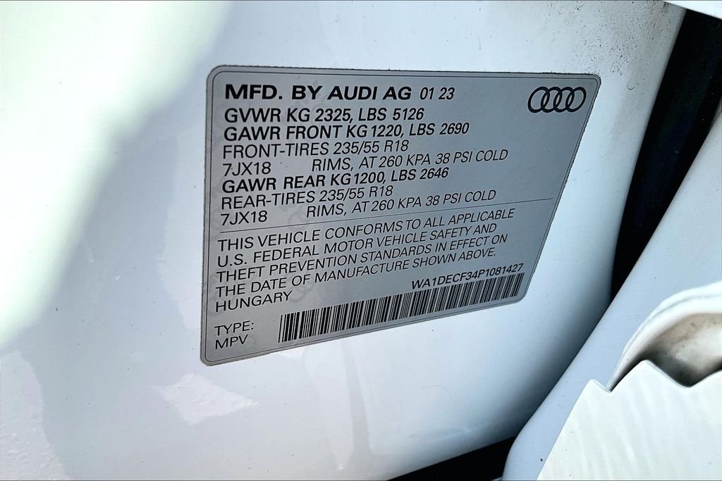 Used 2023 White Audi Premium image 19