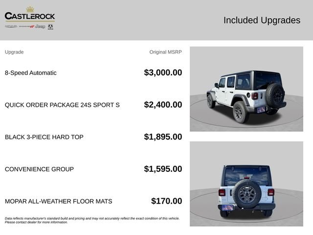 New 2026 Bright White Clear-Coat Exterior Paint Jeep Sport S image 6