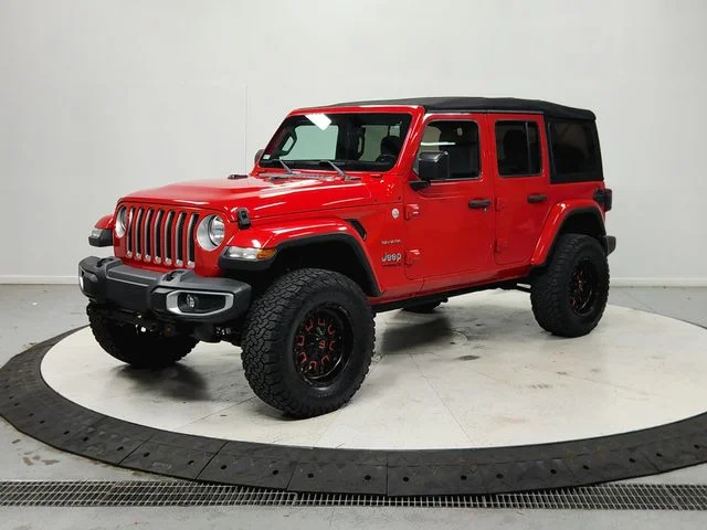 Used 2020 Red Jeep Unlimited Sahara image 4