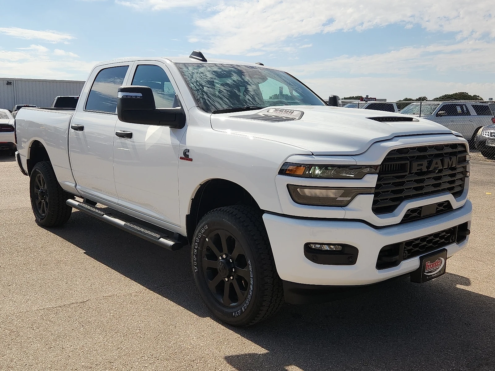 New 2027 Bright White Clear-Coat  Paint Ram BLACK EXPRESS CREW CAB 4X4 6
