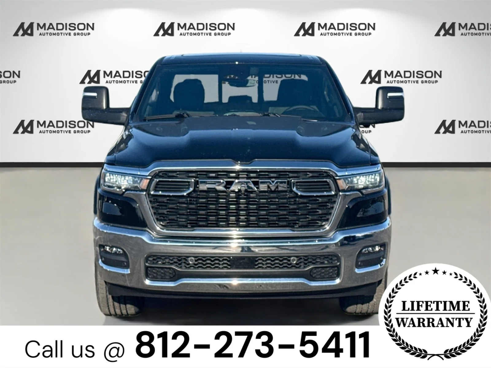 New 2026 Diamond Black Crystal Pearl-Coat Exterior Paint RAM Big Horn image 2