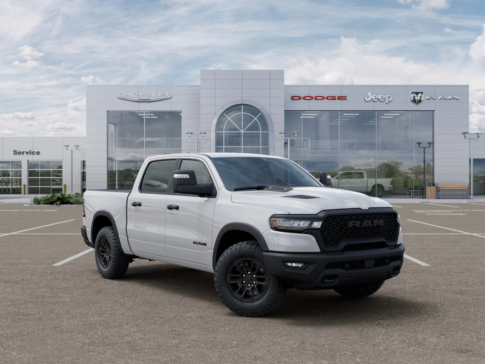 New 2026 Bright White Clear-Coat Exterior Paint RAM Rebel image 31