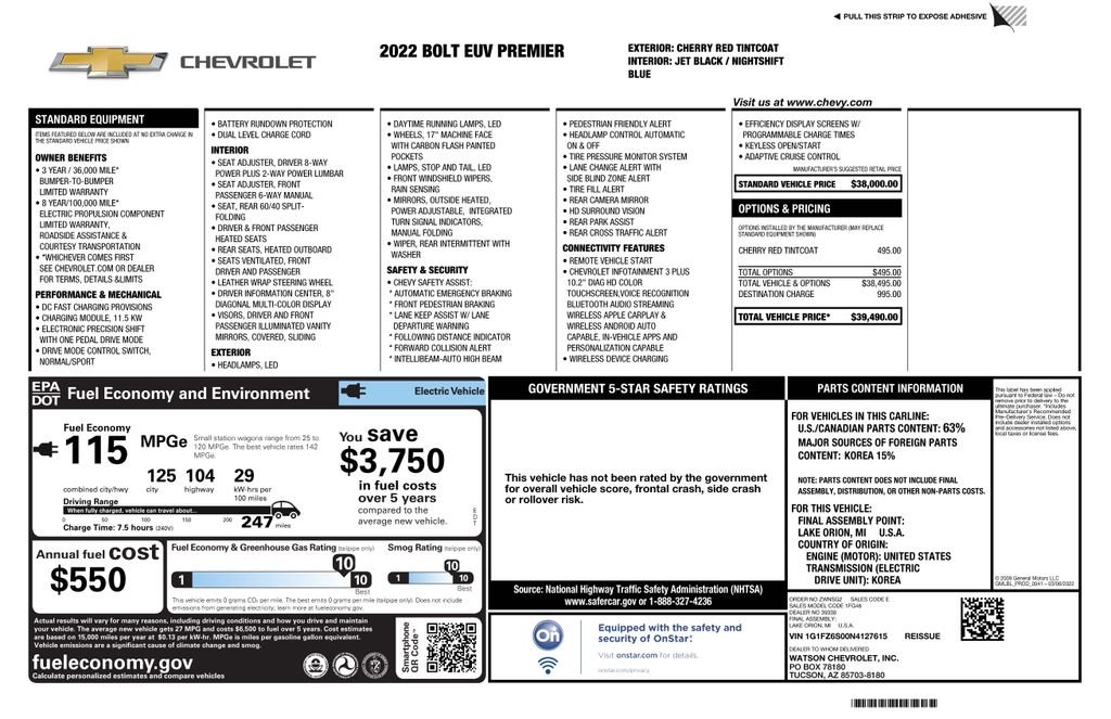 Certified Used 2022 Red Chevrolet Premier image 4