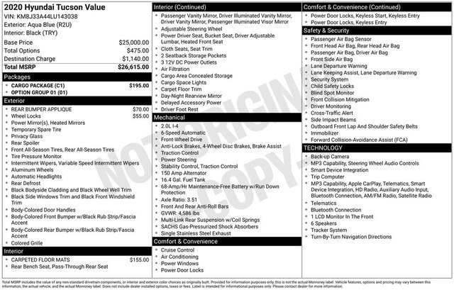 2020 Hyundai Tucson Value