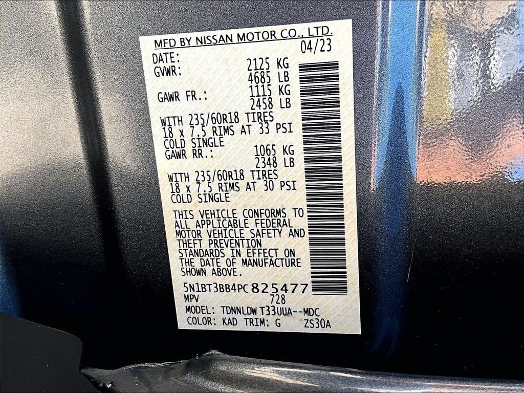 Certified Used 2023 Gray Nissan SV image 34