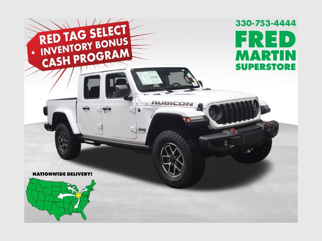 New 2026 Bright White Clear-Coat Exterior Paint Jeep Rubicon image 1