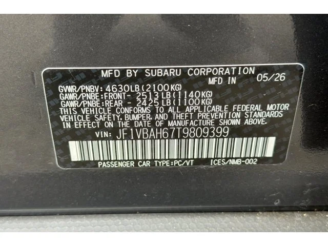 New 2026 MAGNETITE GRAY METALLIC Subaru Premium image 54