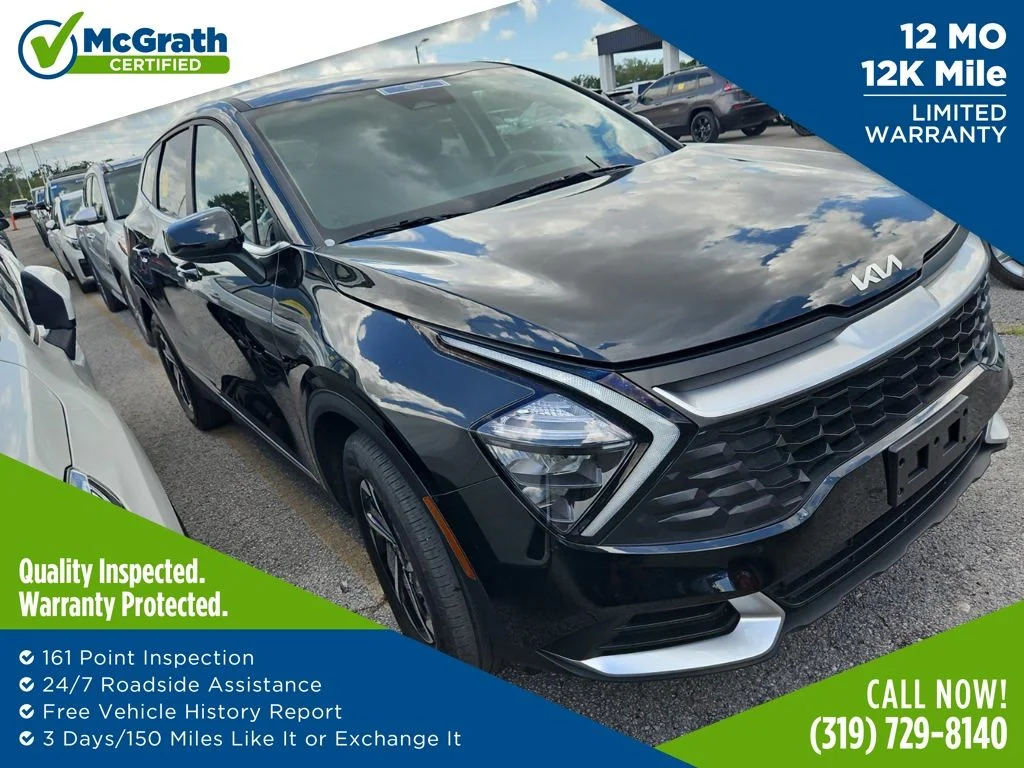 Certified Used 2023 Black Kia LX image 1