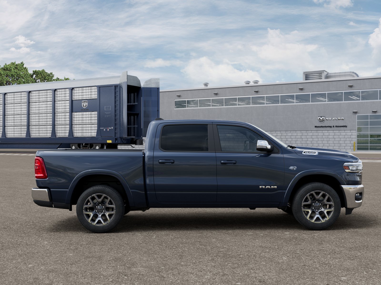 New 2026 Forged Blue Metallic Exterior Paint RAM Laramie image 47