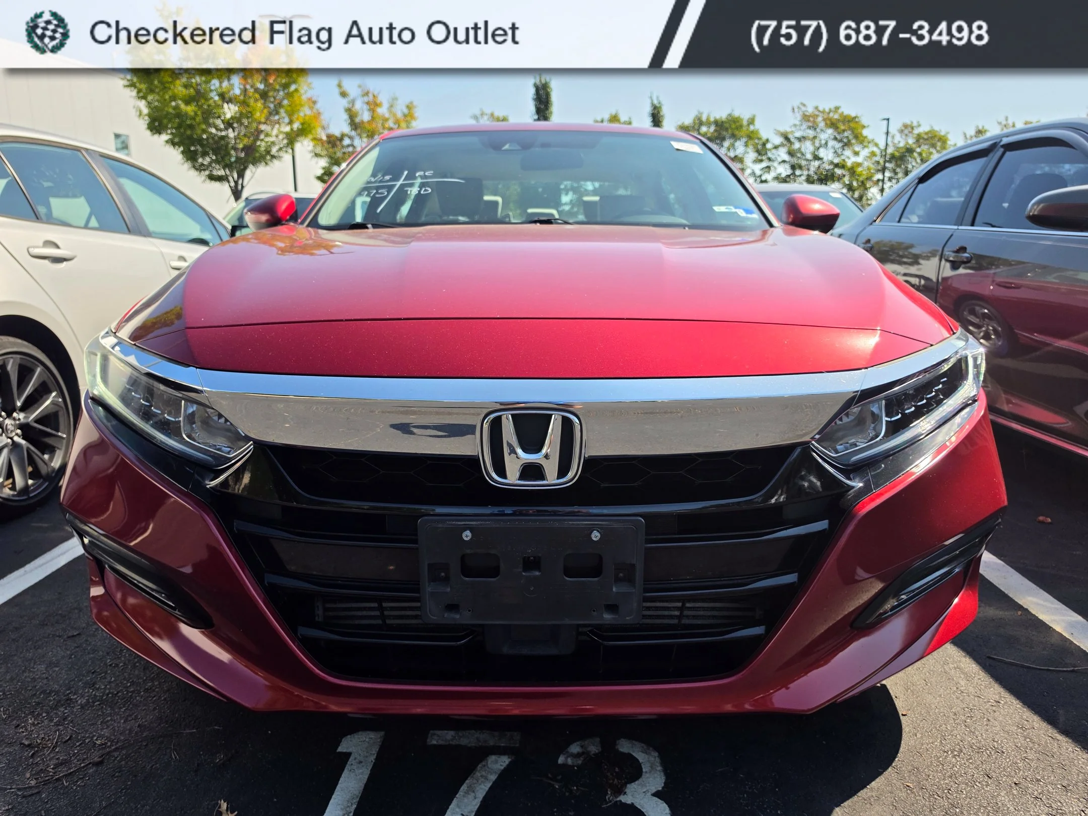 Used 2020 Radiant Red Metallic Honda EX image 2