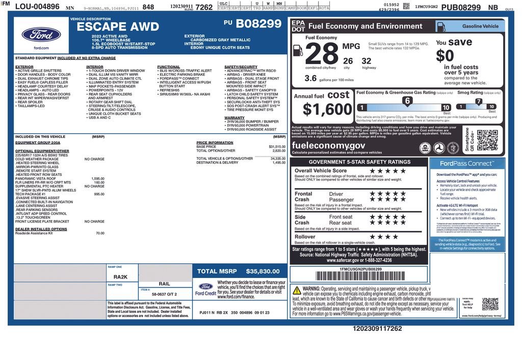 Used 2023 Gray Ford Active image 2